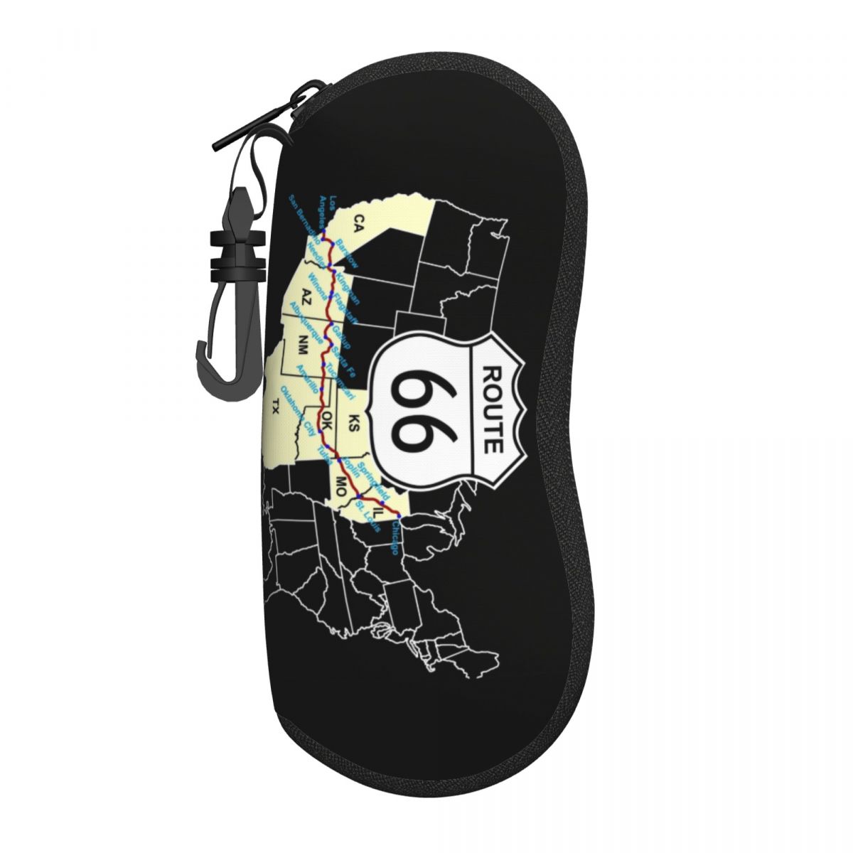 Women Bags Usa - Personalizado rota 66 mapa escudo óculos