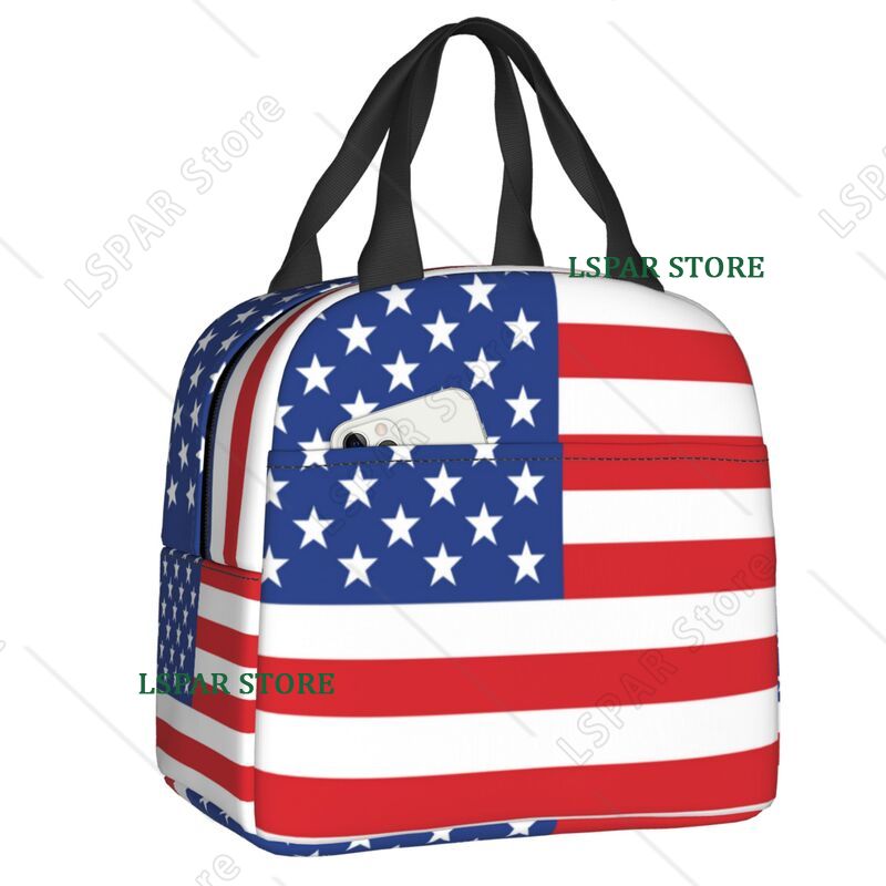 Women Bags Usa - Bolsas Térmicas com Estampa da Bandeira
