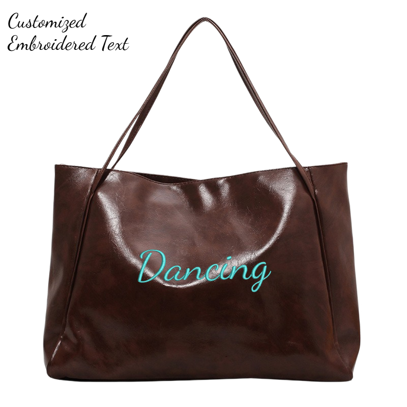 Women Bags Name - Bolsa Tote Grande Personalizada com Bordado