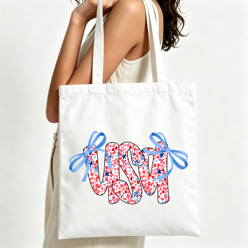 Women Bags Usa - Bolsa de lona com estampa de