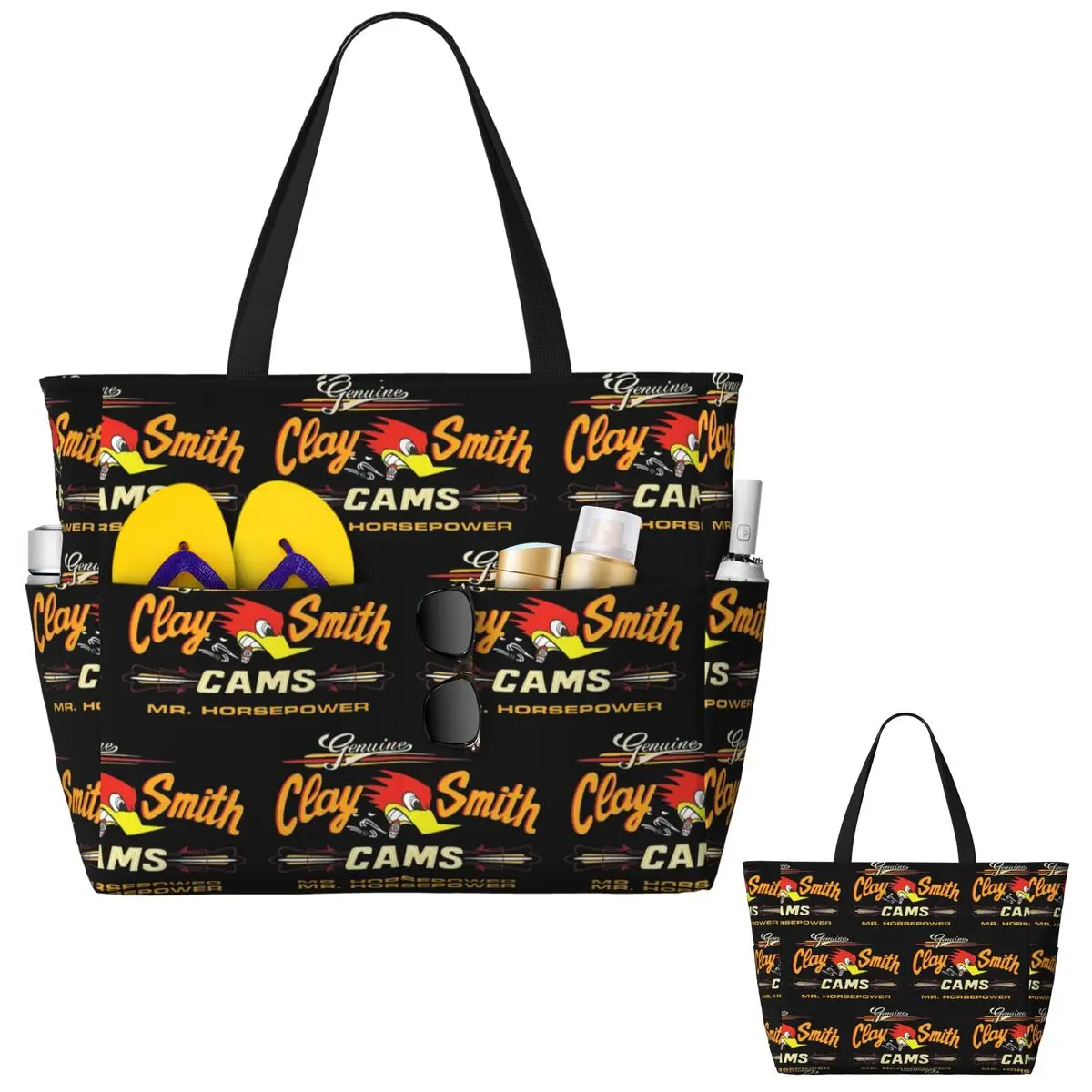 Women Bags Usa - Bolsa de Praia Street Mr.Horsepower Clay