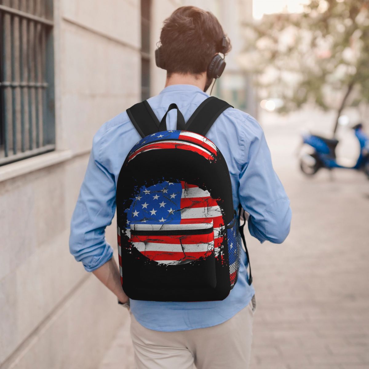 Women Bags Usa - Mochila com bandeira americana dos EUA,