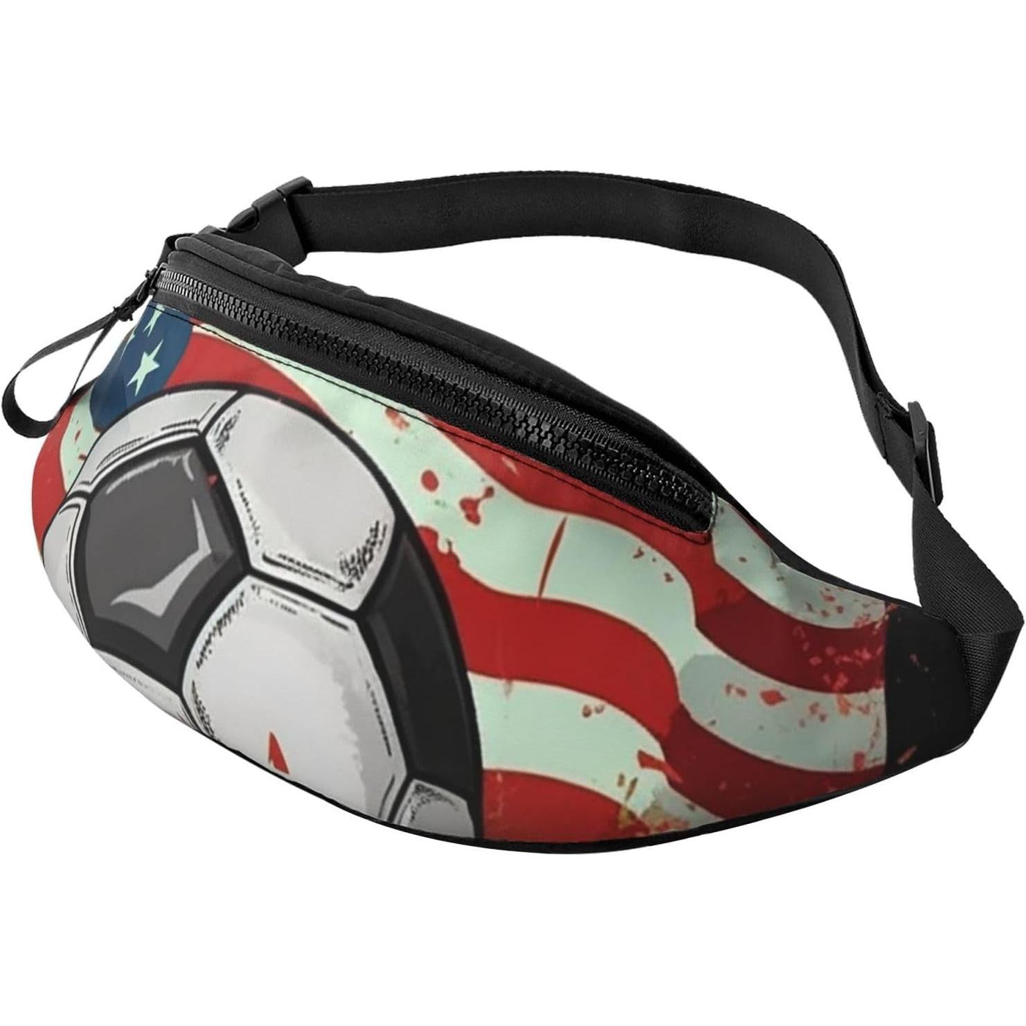 Women Bags Usa - Bolsa de Cintura Impermeável com Bandeira