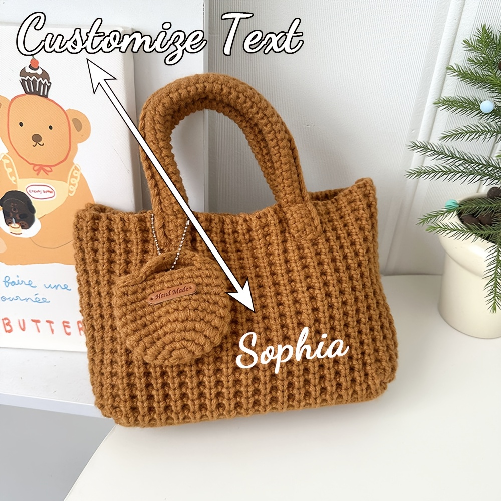 Women Bags Name - Bolsa de Ombro de Crochê Artesanal