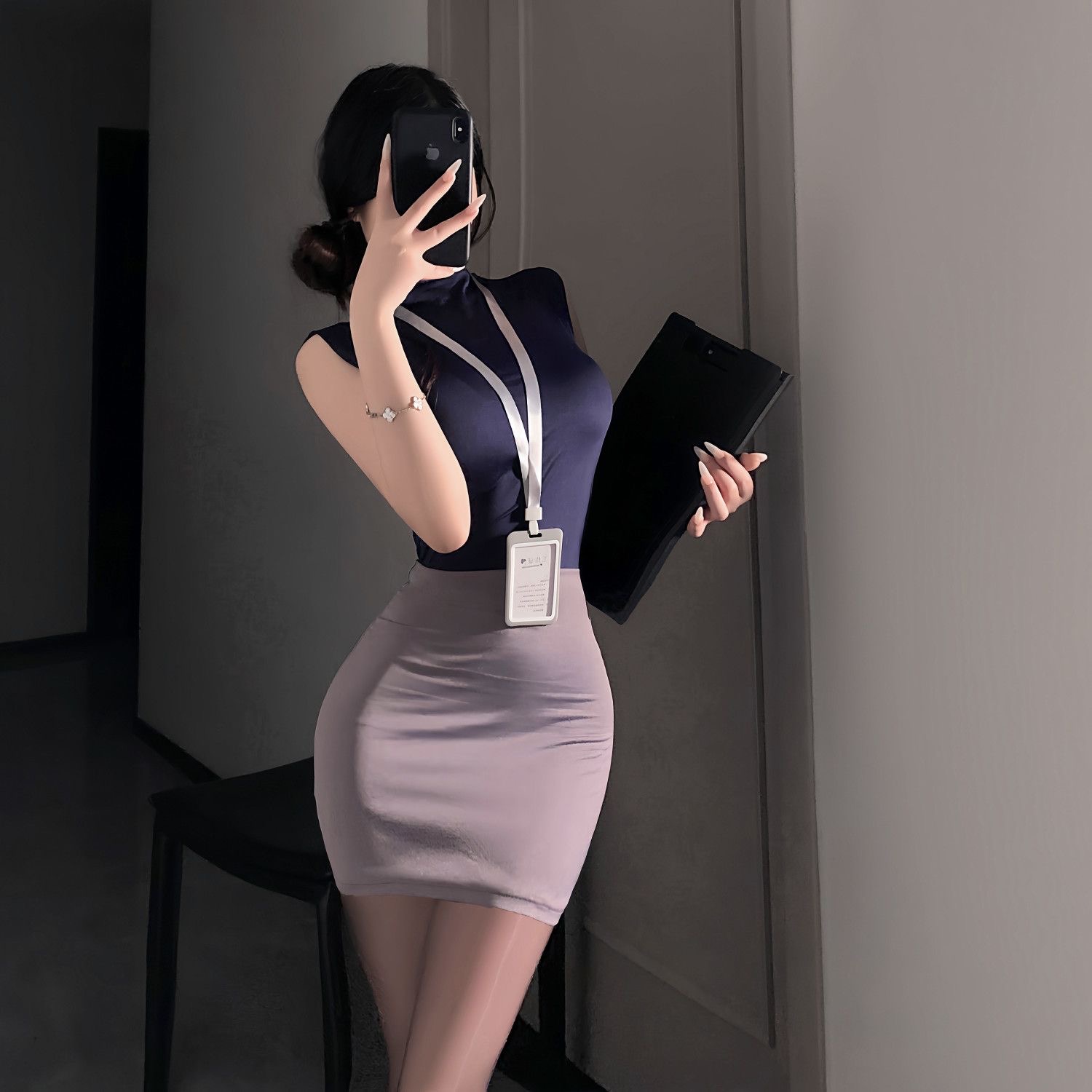 Women Bags Office - Conjunto de saias doces ol sexy