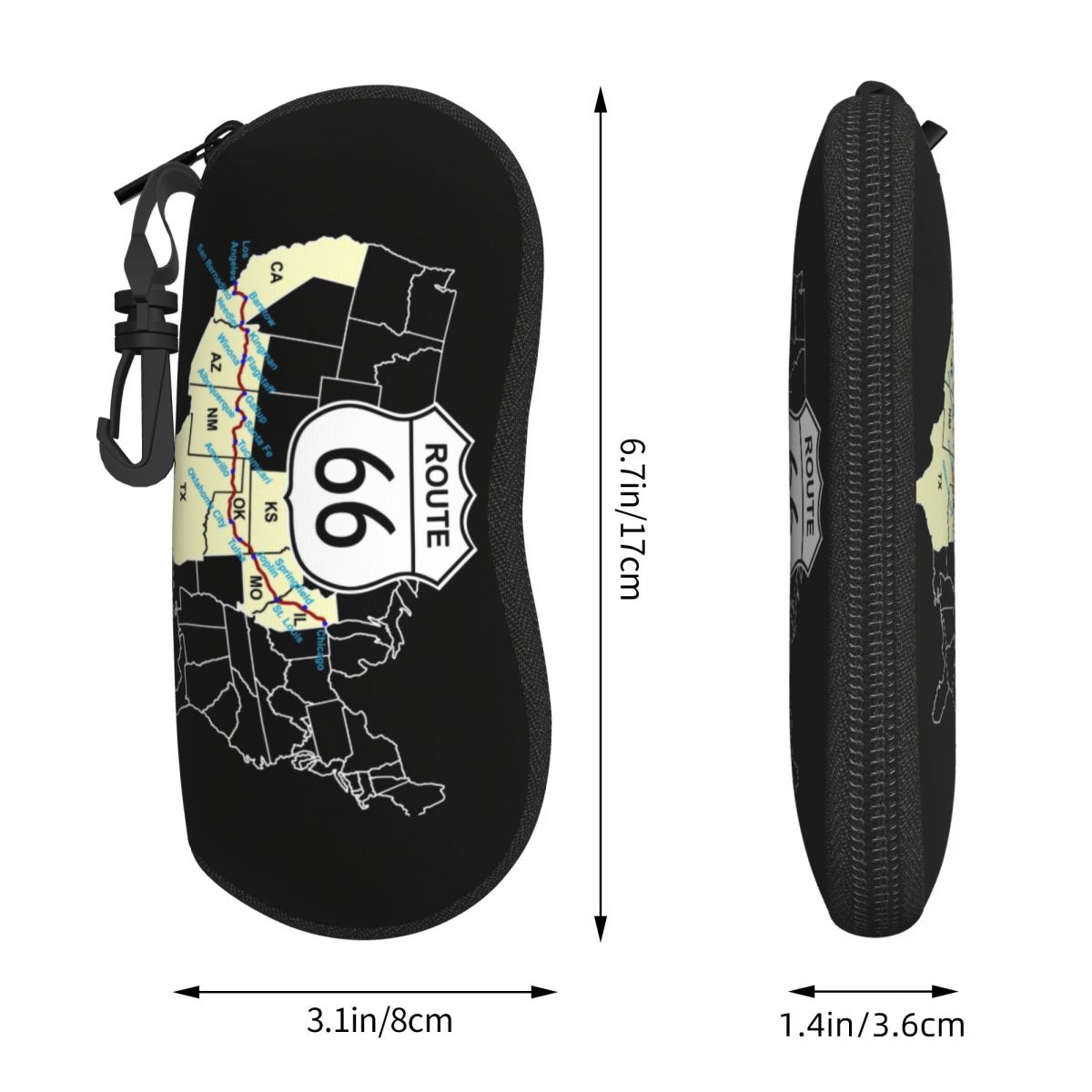 Personalizado rota 66 mapa esc - Women Bags Usa avaliação e preço