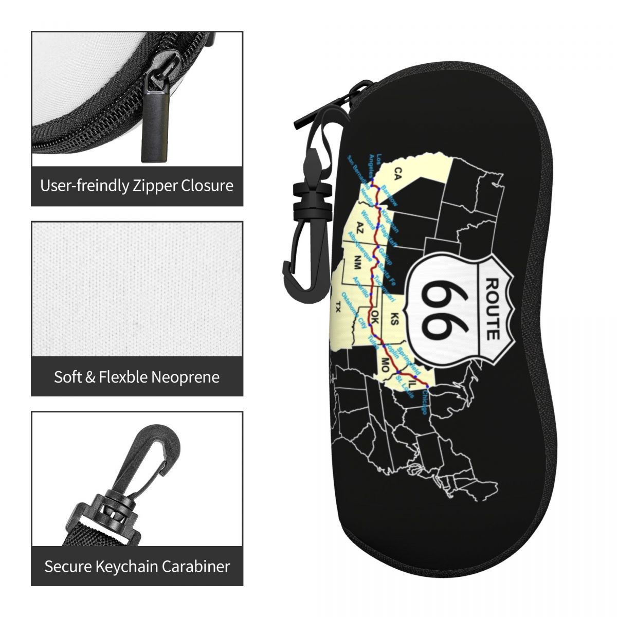 Personalizado rota 66 mapa esc - Women Bags Usa avaliação e preço