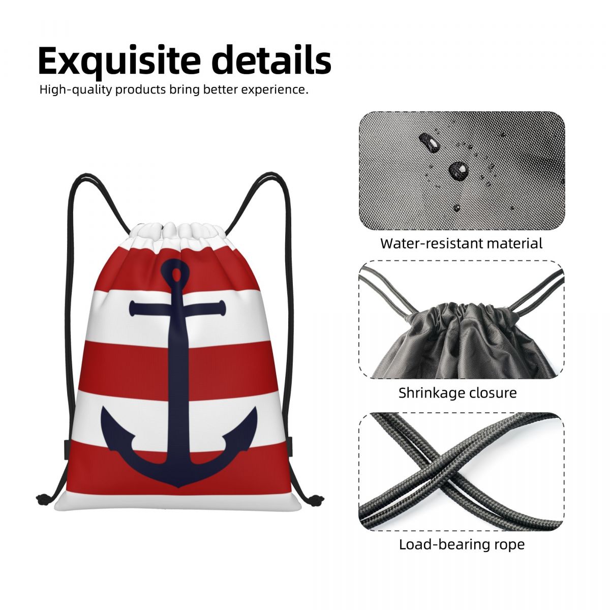 Náutico azul marinho âncora em - Women'S Yoga Bags avaliação e preço