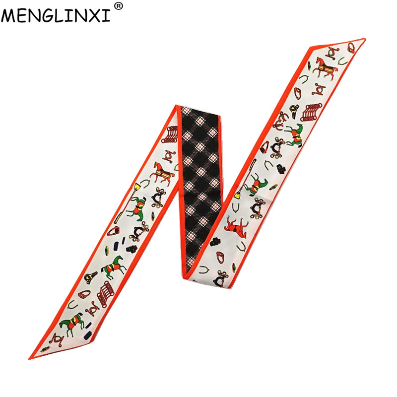 Cavalo xadrez lenço magro bols - Women Bags Branded avaliação e preço