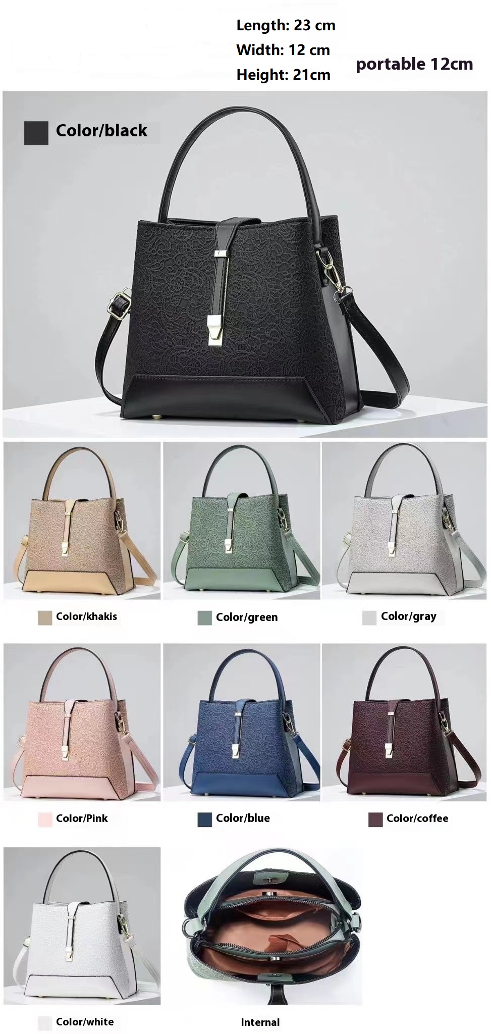 Novo luxo sacola de couro eleg - Women Bags Office avaliação e preço