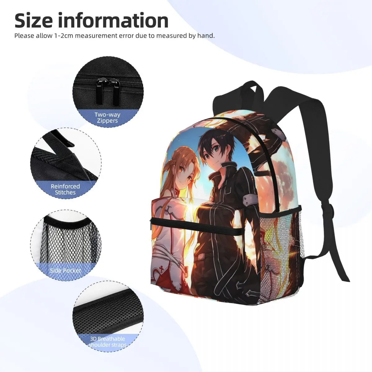 Mochila Escolar Asuna SAO Cute - Women'S Bag Online avaliação e preço