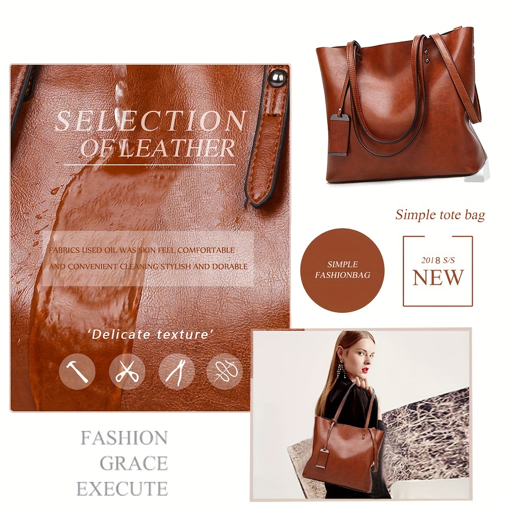 Bolsa de couro retrô clássica  - Women Bags Office avaliação e preço