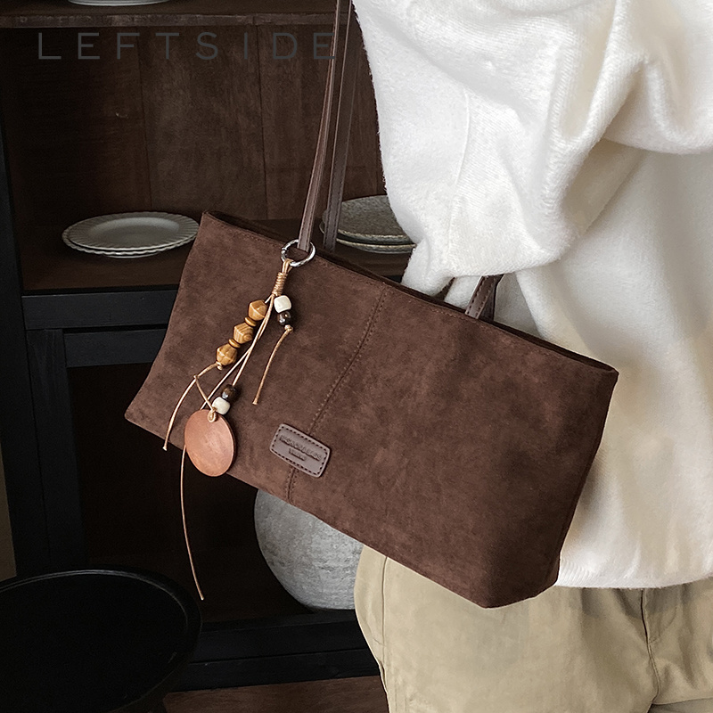 Bolsa de Ombro Retrô de Camurç - Women Bags In Trend avaliação e preço