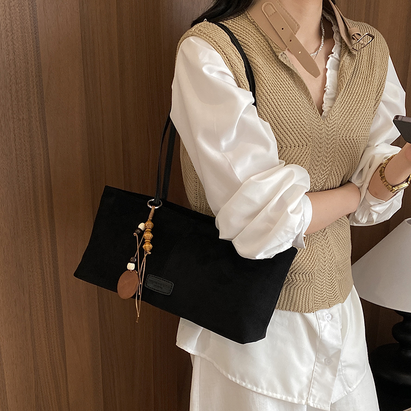 Bolsa de Ombro Retrô de Camurç - Women Bags In Trend avaliação e preço