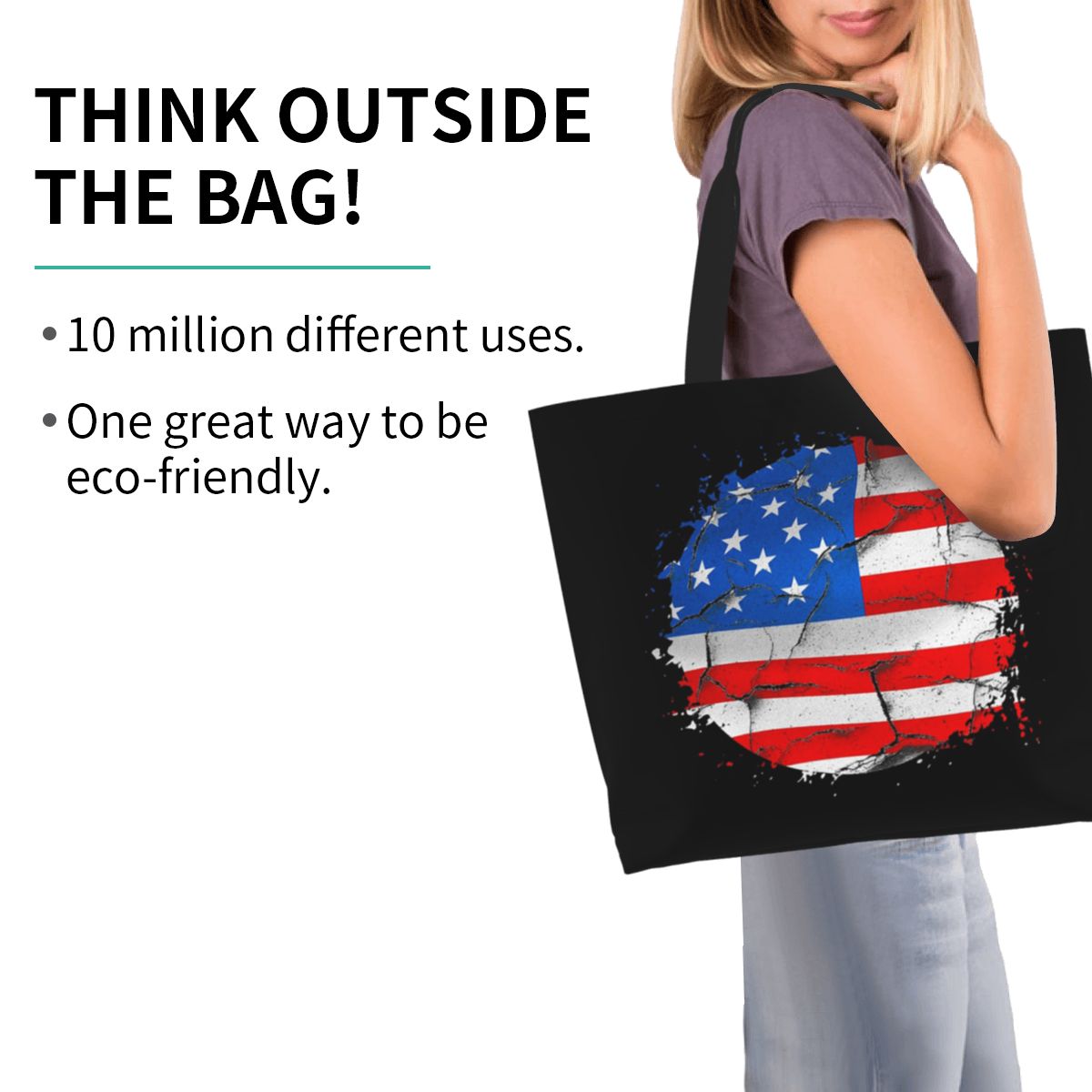 Bolsa de Compras com Estampa d - Women Bags Usa avaliação e preço